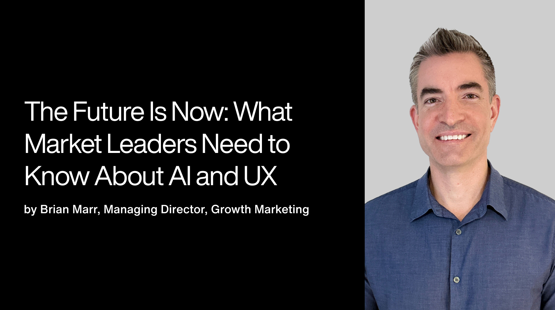 Brian Marr, Managing Director, Growth Marketing