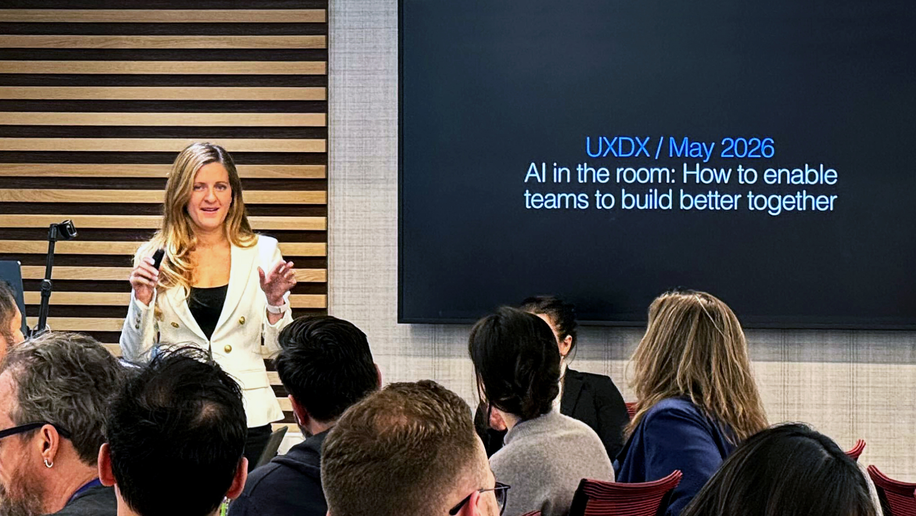 Christina Kalsow-Ramos presenting at UXDX