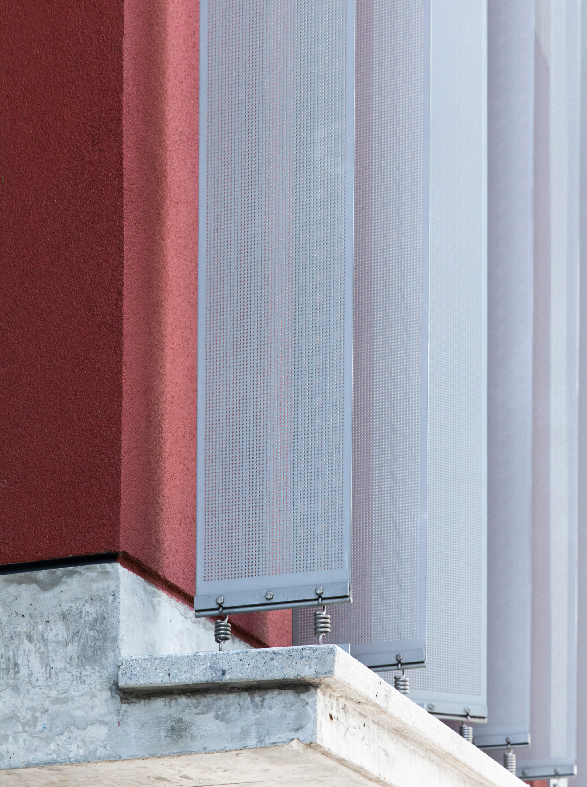 Detail of Sao Paulo office building exterior